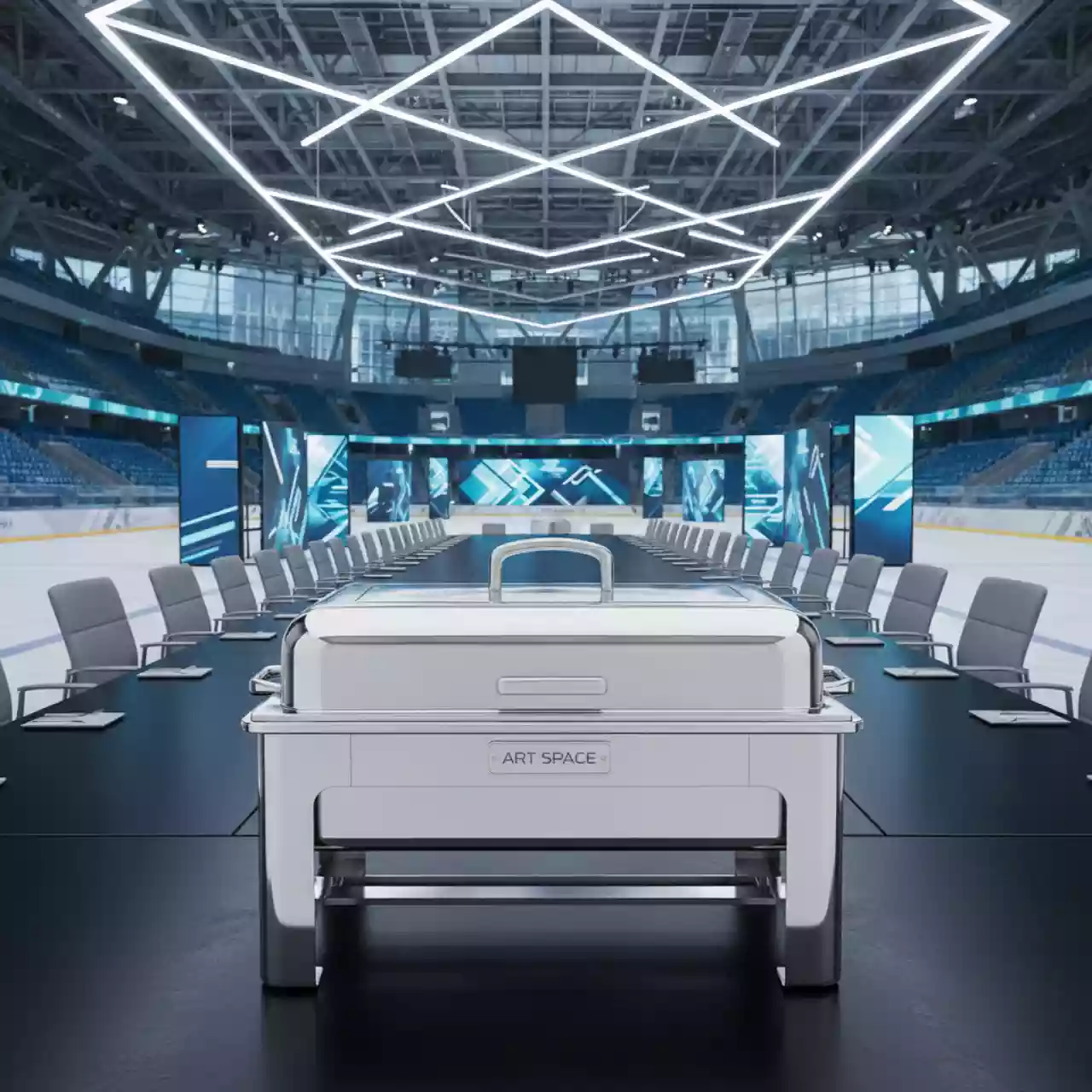 Аренда Мармит с крышкой в ледовой арене «Шайба» — ART SPACE