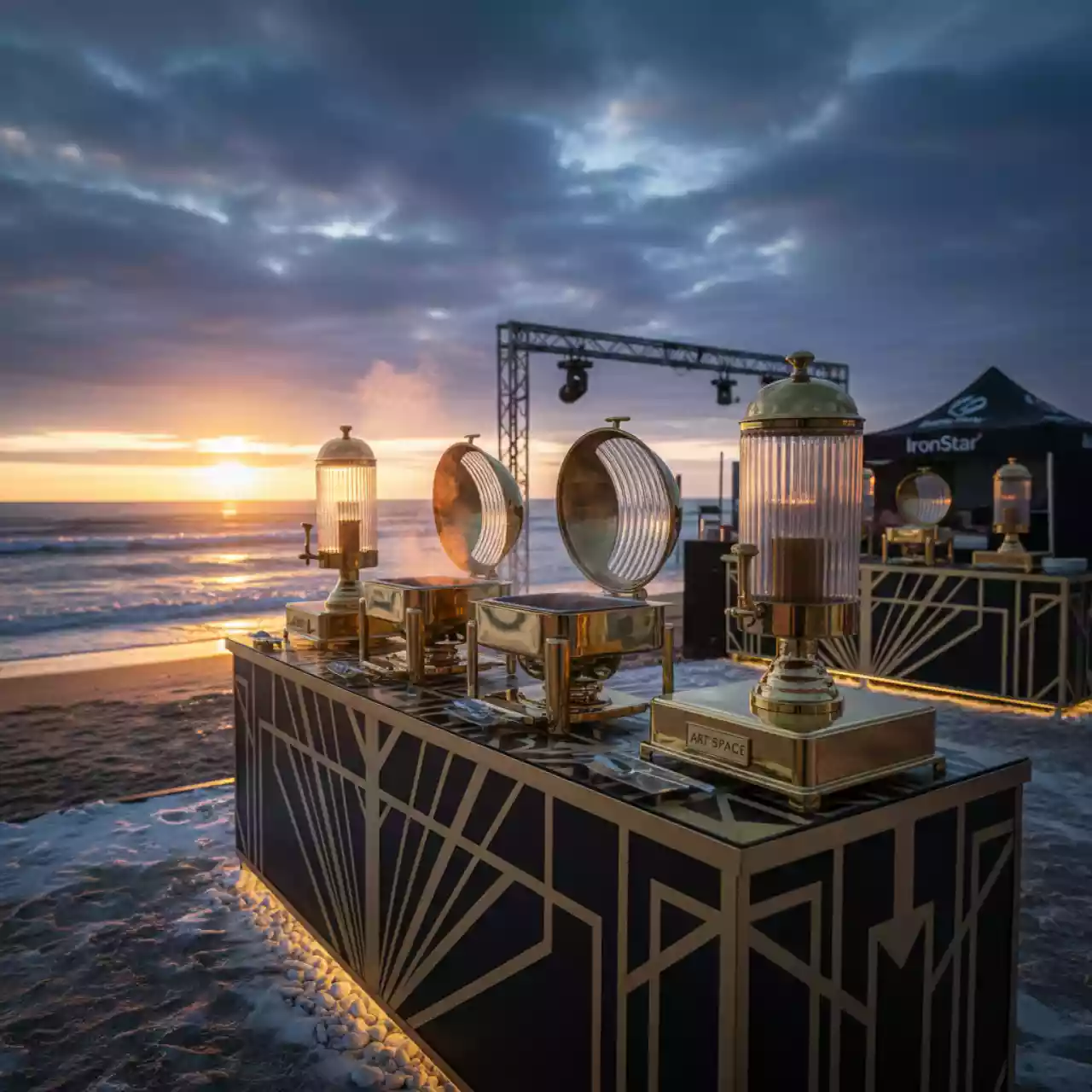 Аренда Мармиты для первых блюд для глинтвейна супники на пляже «Мандарин» — ART SPACE