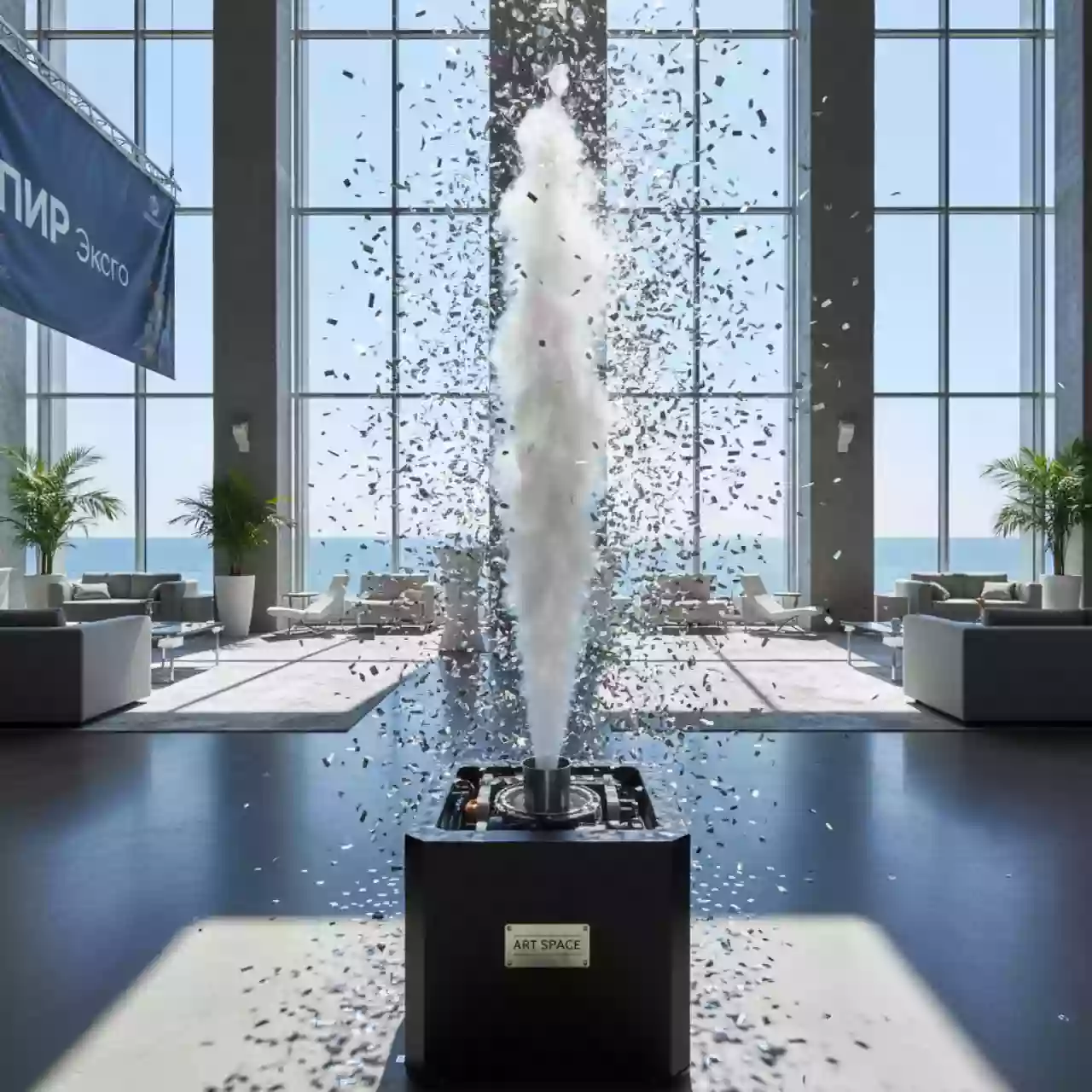 Аренда Машина конфетти Global Effects CO2 JET в отеле Hyatt Regency Sochi — ART SPACE