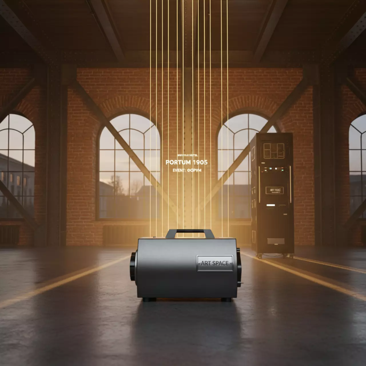 Аренда Машина легкой дымки Involight HZ 610 в Boutique Hotel PORTUM 1905 — ART SPACE