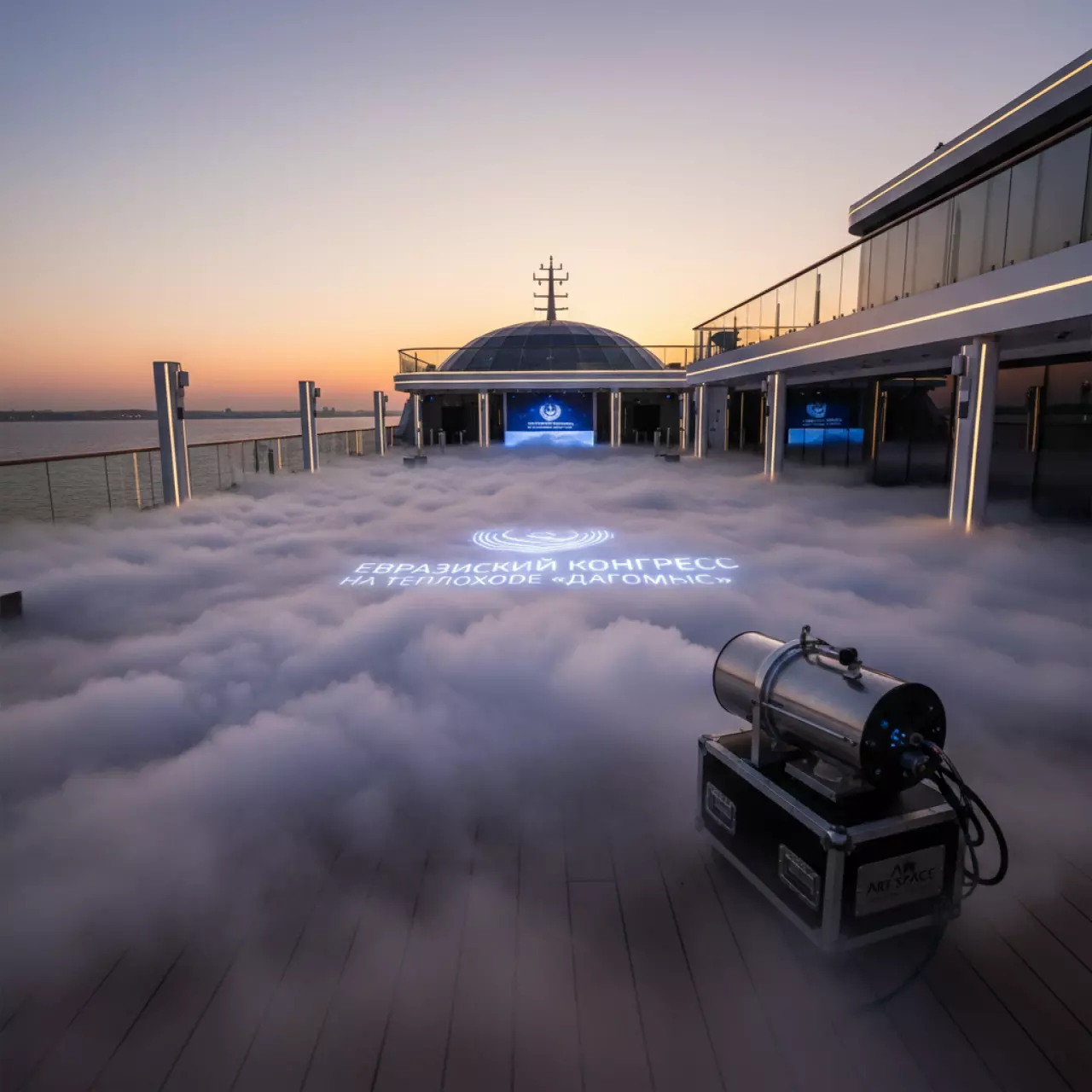 Аренда Машина тяжелого дыма BT H 2Fog II Briteq двухжидкостная на теплоходе «Дагомыс» — ART SPACE