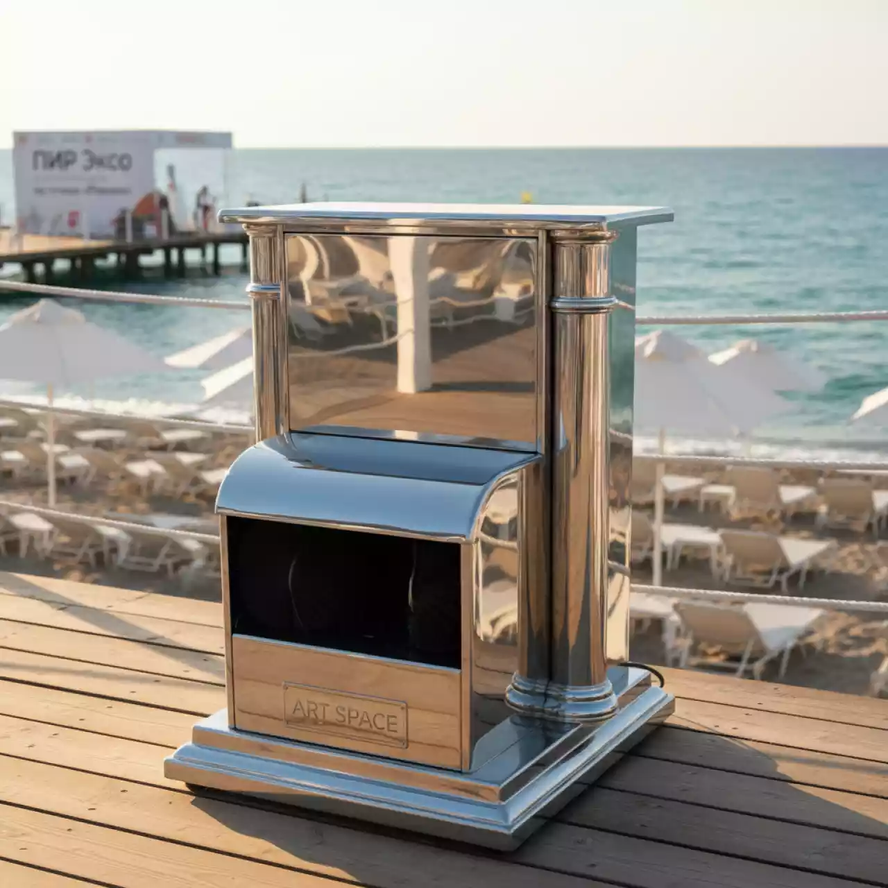 Аренда Машинка для чистки обуви Royal chrome на пляже «Ривьера» — ART SPACE