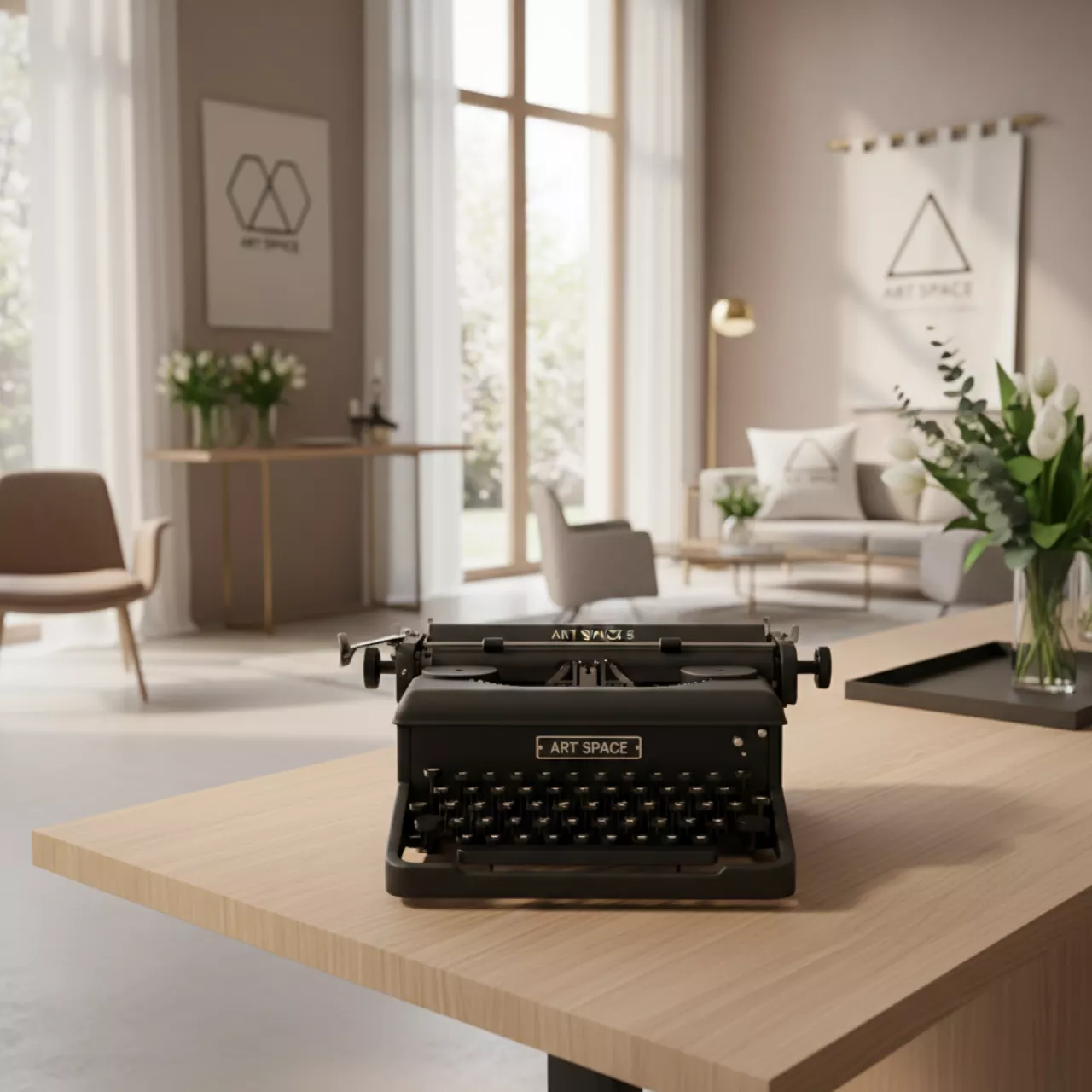 Аренда Машинка печатная черная в казино «Сочи» — ART SPACE