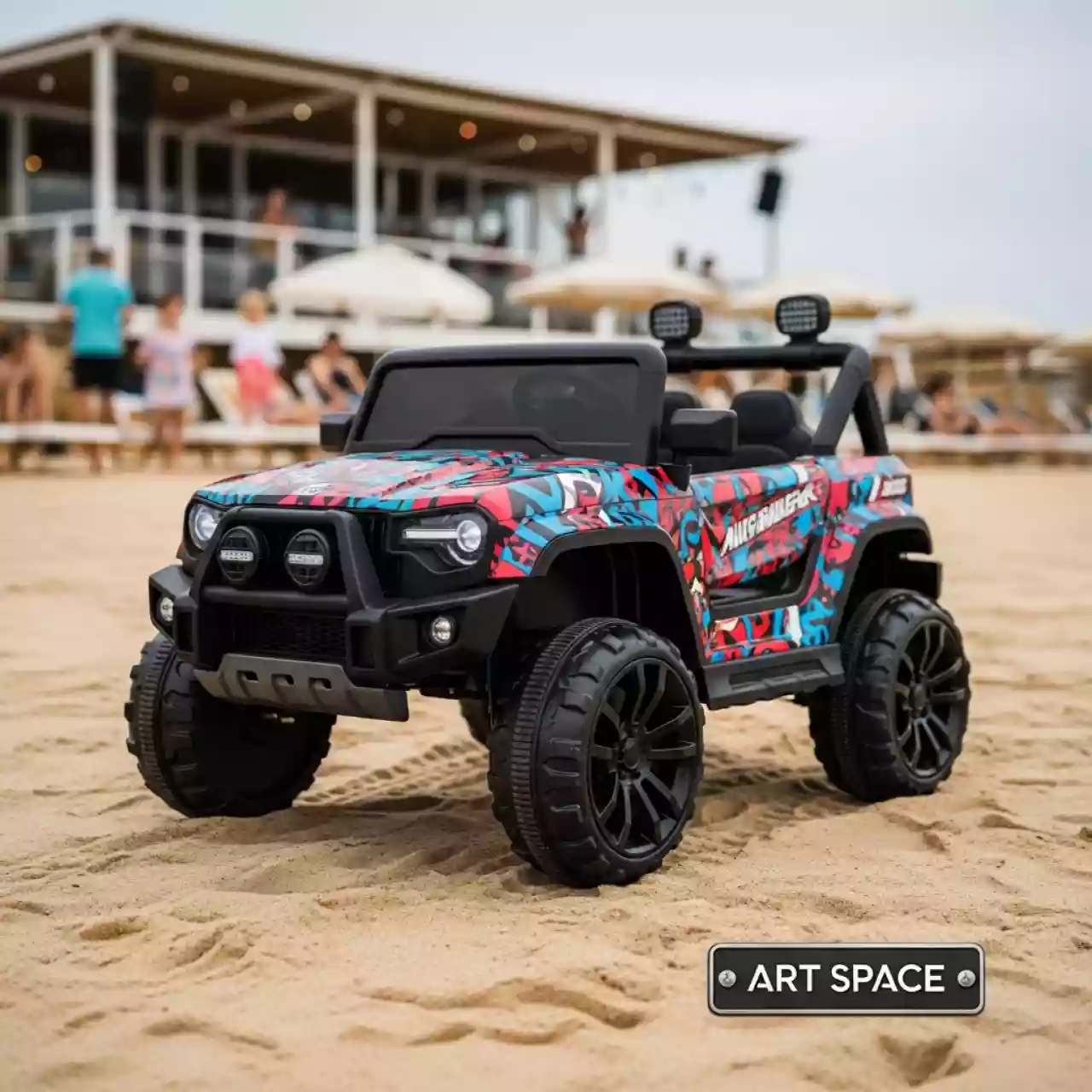 Аренда Машинки джипы Автобол на пляжных клубах Хосты — ART SPACE