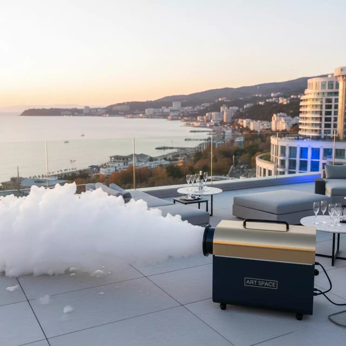 Аренда Машины для пенопластовой вечеринки в Grand Karat Sochi — ART SPACE