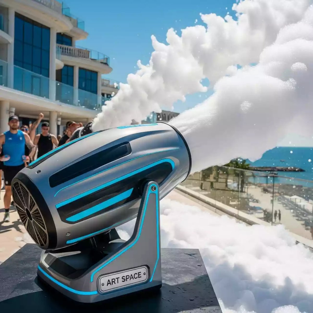 Аренда Машины для пенопластовой вечеринки в санатории «Черноморье» — ART SPACE