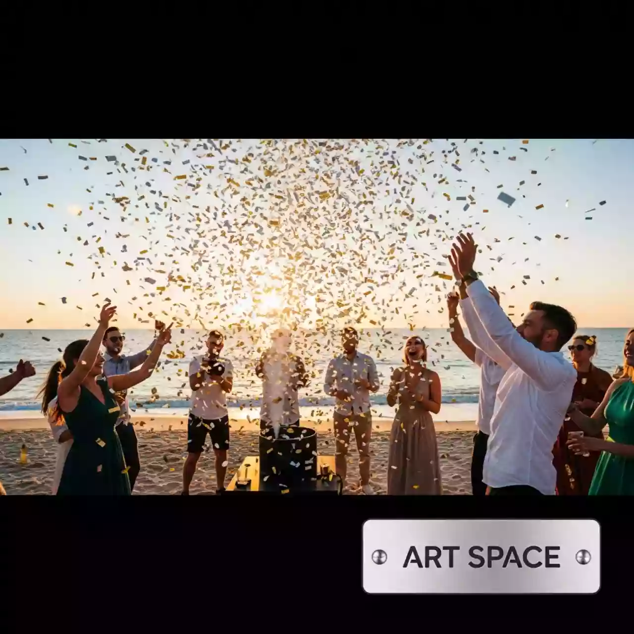 Аренда Машины конфетти на пляже «Маяк» — ART SPACE