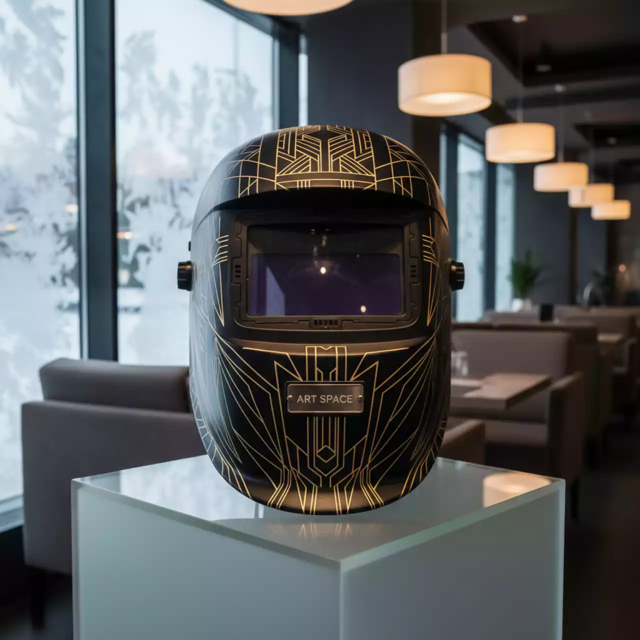 Аренда Маска сварщика Fubag IR 9 13N в ресторане «Плакучая Ива» — ART SPACE