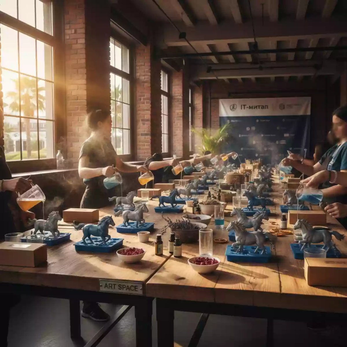 Аренда Мастер класс фигурное мыло лошадь в Сочи Парк Отеле — ART SPACE