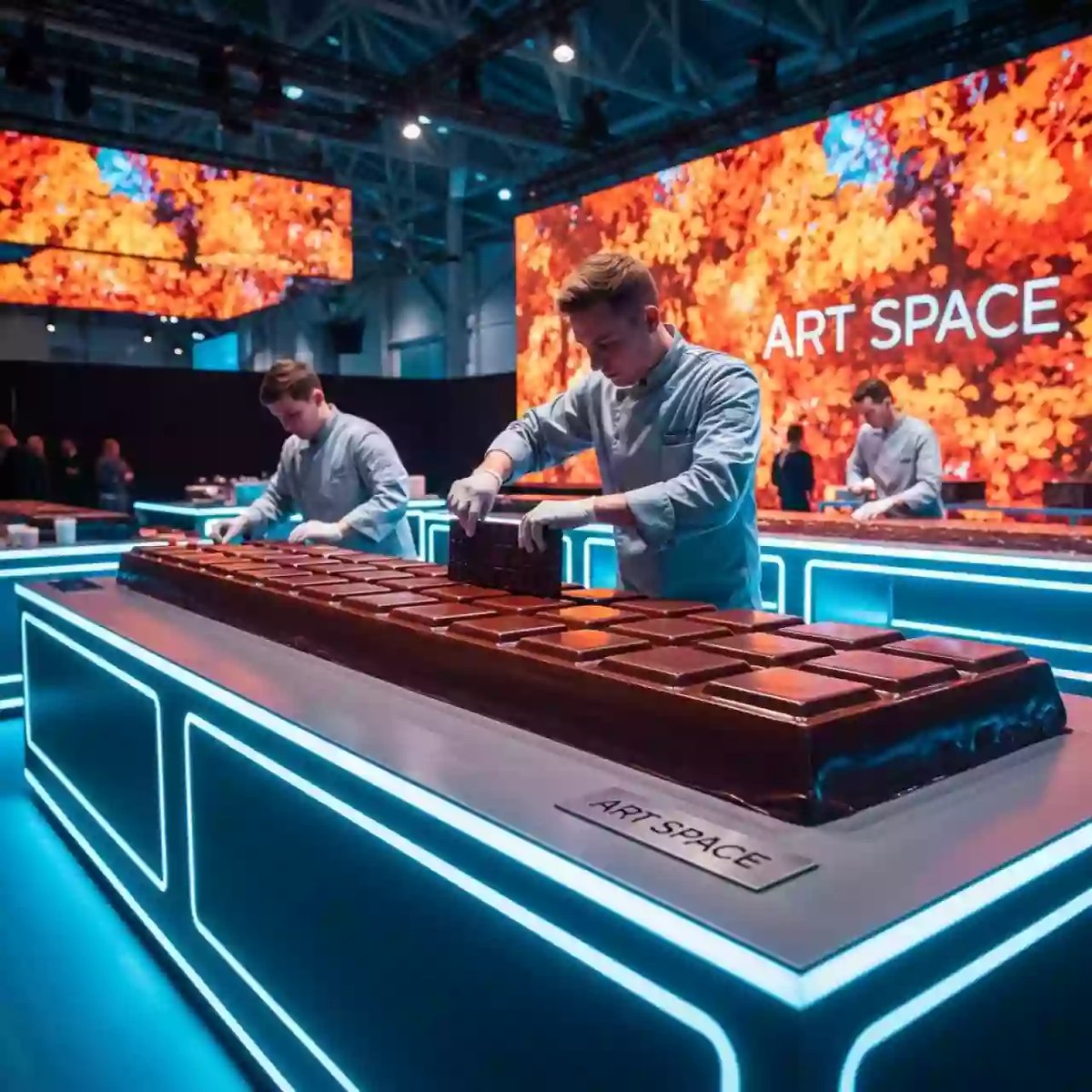 Аренда Мастер класс гигантская шоколадка в МФК «Горный» — ART SPACE