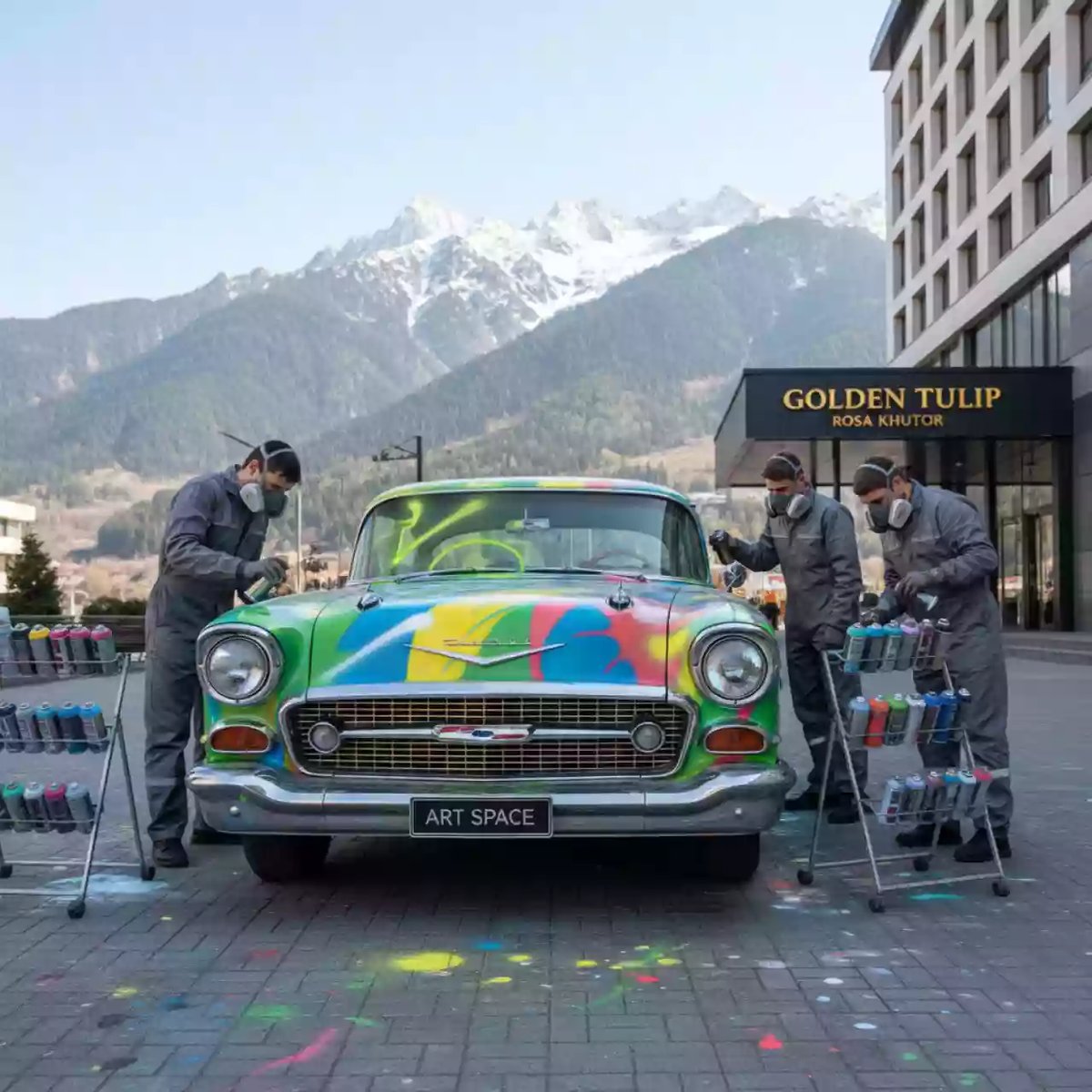 Аренда Мастер класс граффити на авто в Golden Tulip Rosa Khutor — ART SPACE