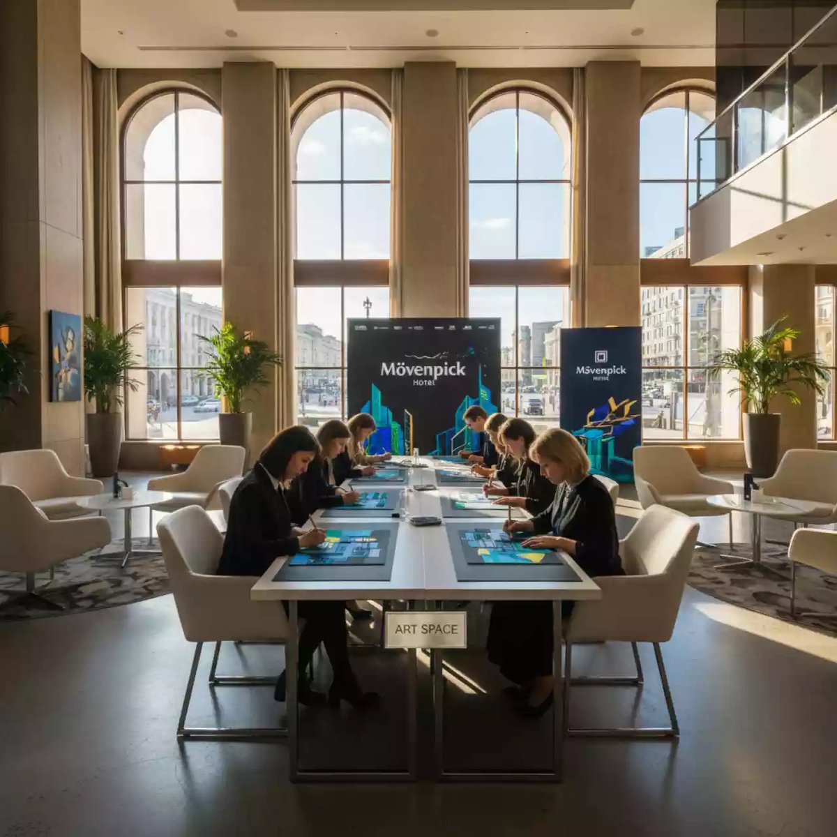 Аренда Мастер класс граттаж в Mövenpick Hotel — ART SPACE