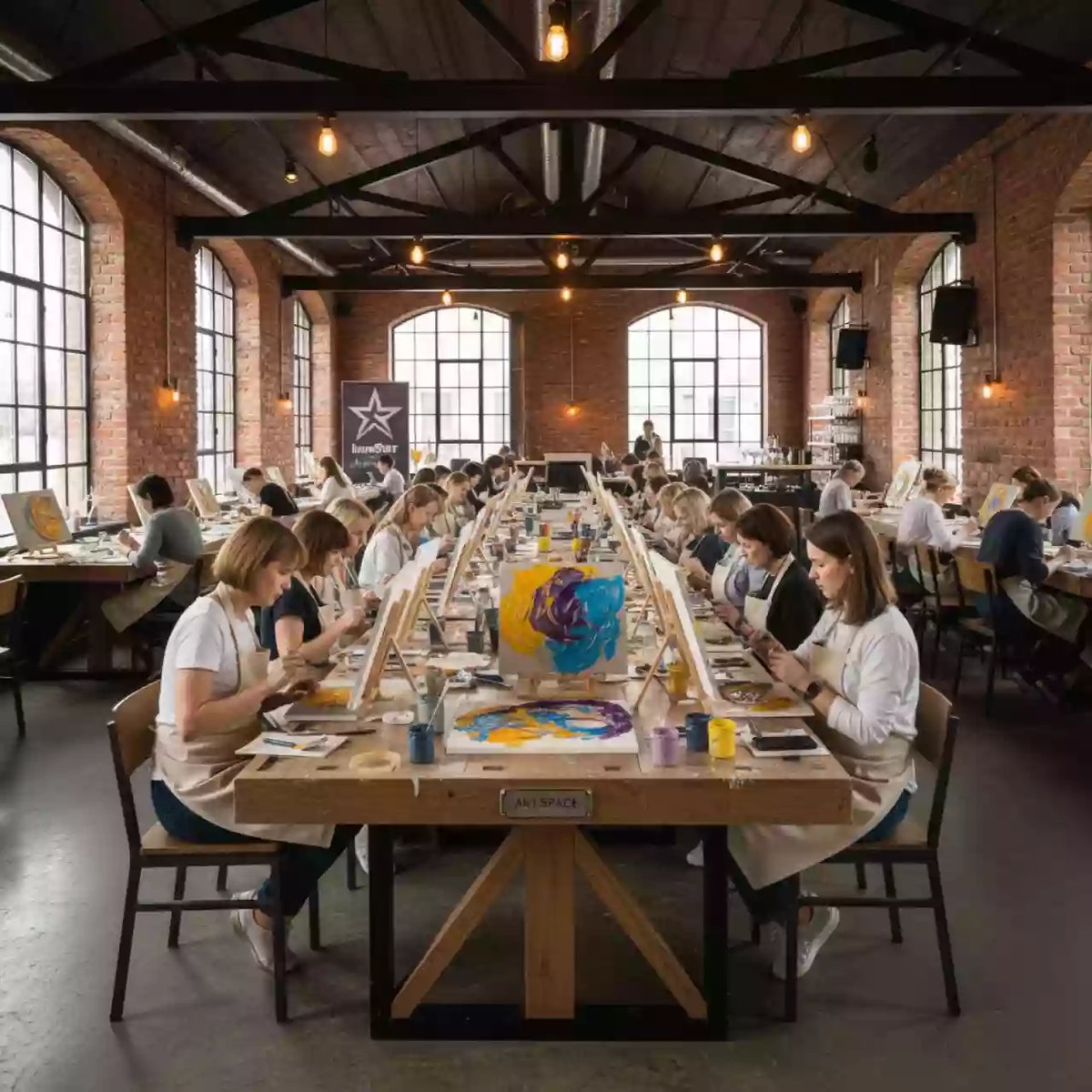 Аренда Мастер класс картина из гипса в ресторане «Паруса» — ART SPACE