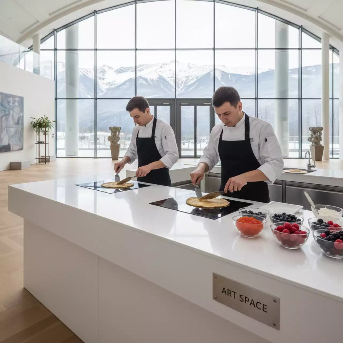 Аренда Мастер класс кулинарный блины с начинкой в Sochi Marriott Krasnaya Polyana — ART SPACE