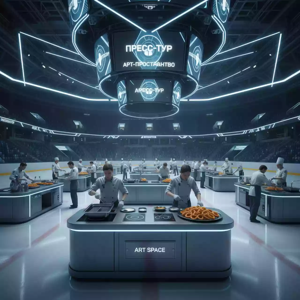 Аренда Мастер класс кулинарный луковые кольца в ледовом дворце «Большой» — ART SPACE