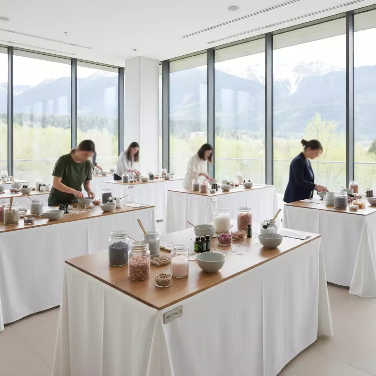 Аренда Мастер класс лечебная соль для ванны на курорте «Газпром» (Альпика) — ART SPACE