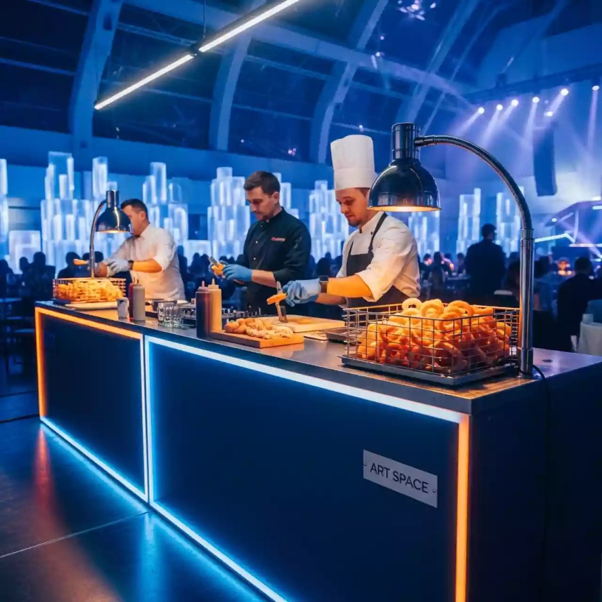 Аренда Мастер класс луковые кольца в ледовом дворце «Большой» — ART SPACE