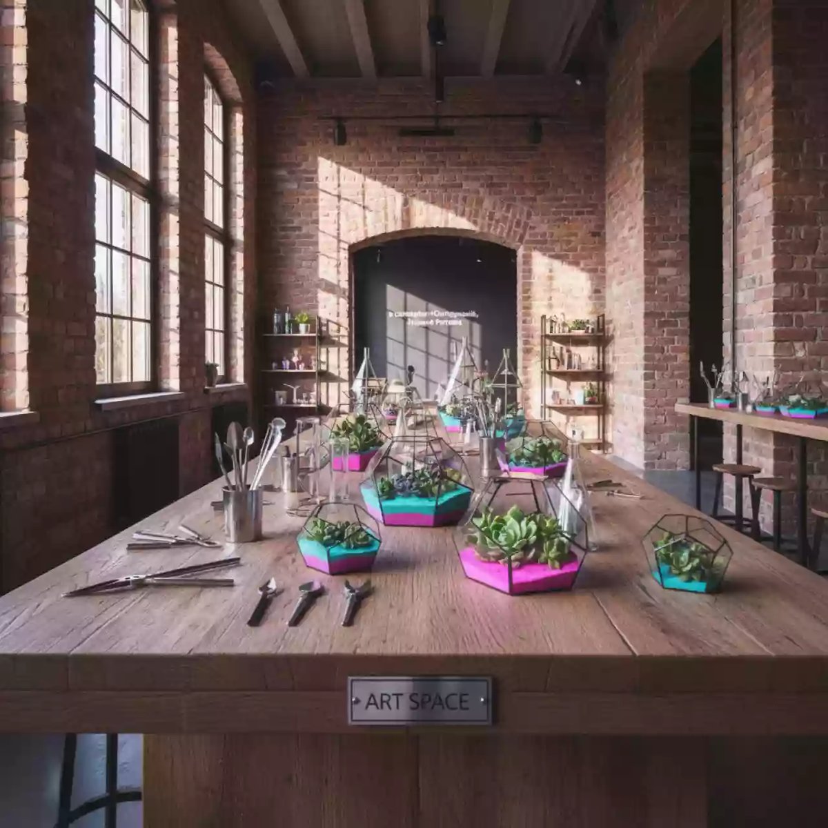 Аренда Мастер класс неоновый флорариум в санатории «Октябрьский» — ART SPACE