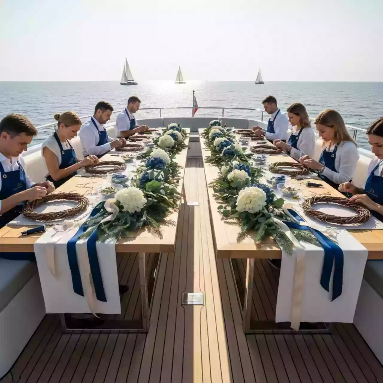 Аренда Мастер класс новогодние интерьерные венки на парусной регате (Сочи) — ART SPACE