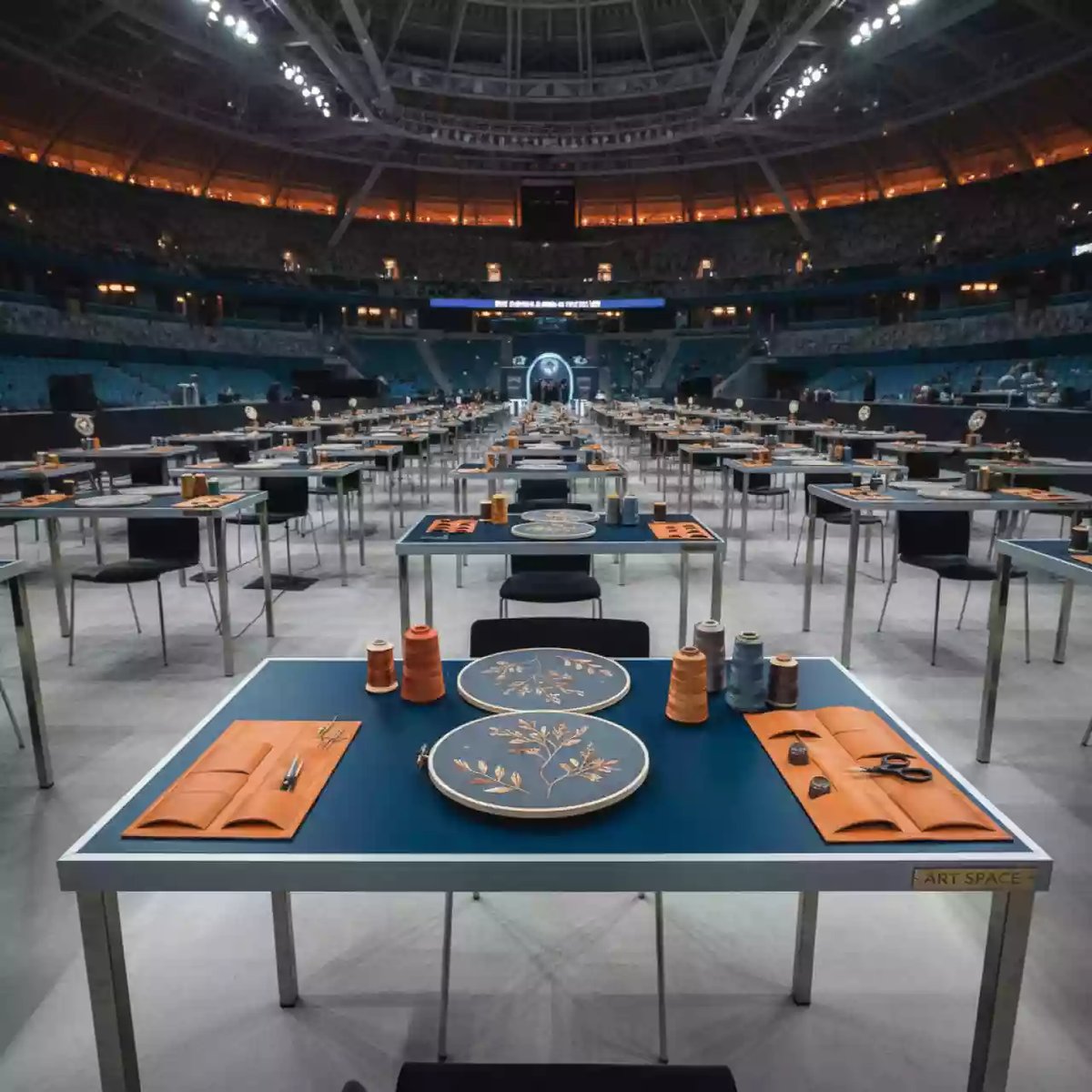 Аренда Мастер класс новогодняя вышивка в ледовом дворце «Большой» — ART SPACE