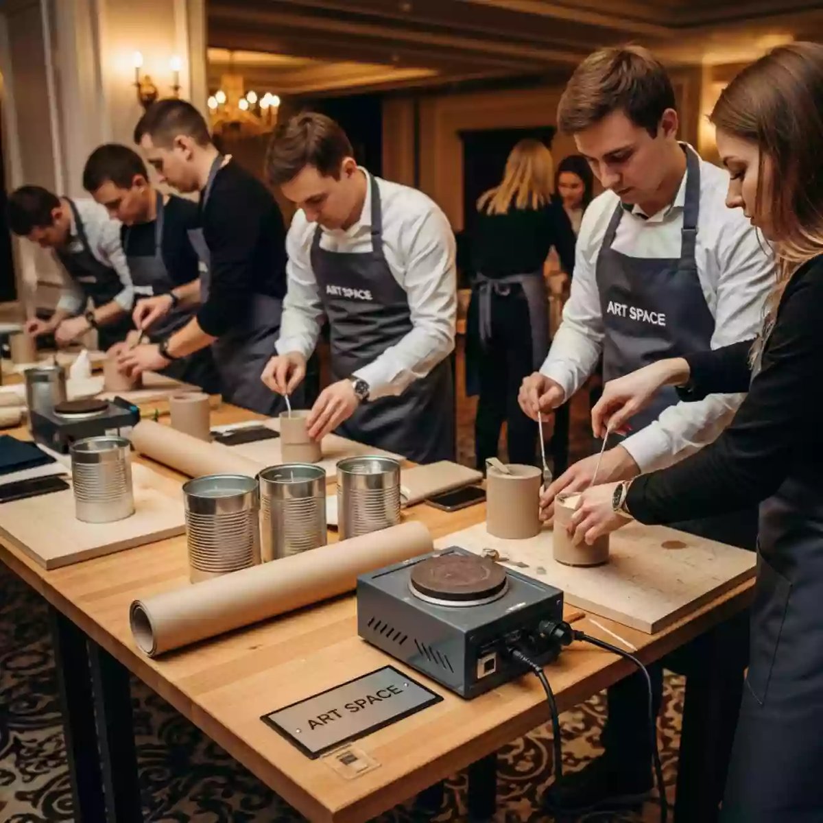 Аренда Мастер класс окопная блиндажная свеча в отеле «Богатырь» — ART SPACE