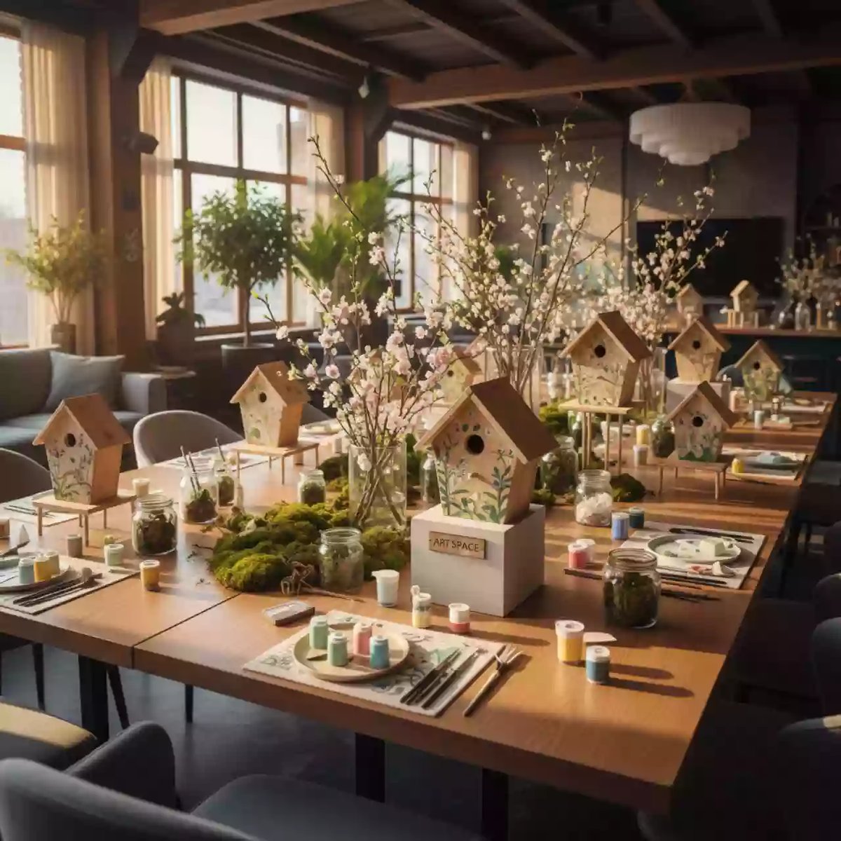 Аренда Мастер класс пасхальные скворечники в Green Flow Hotel — ART SPACE