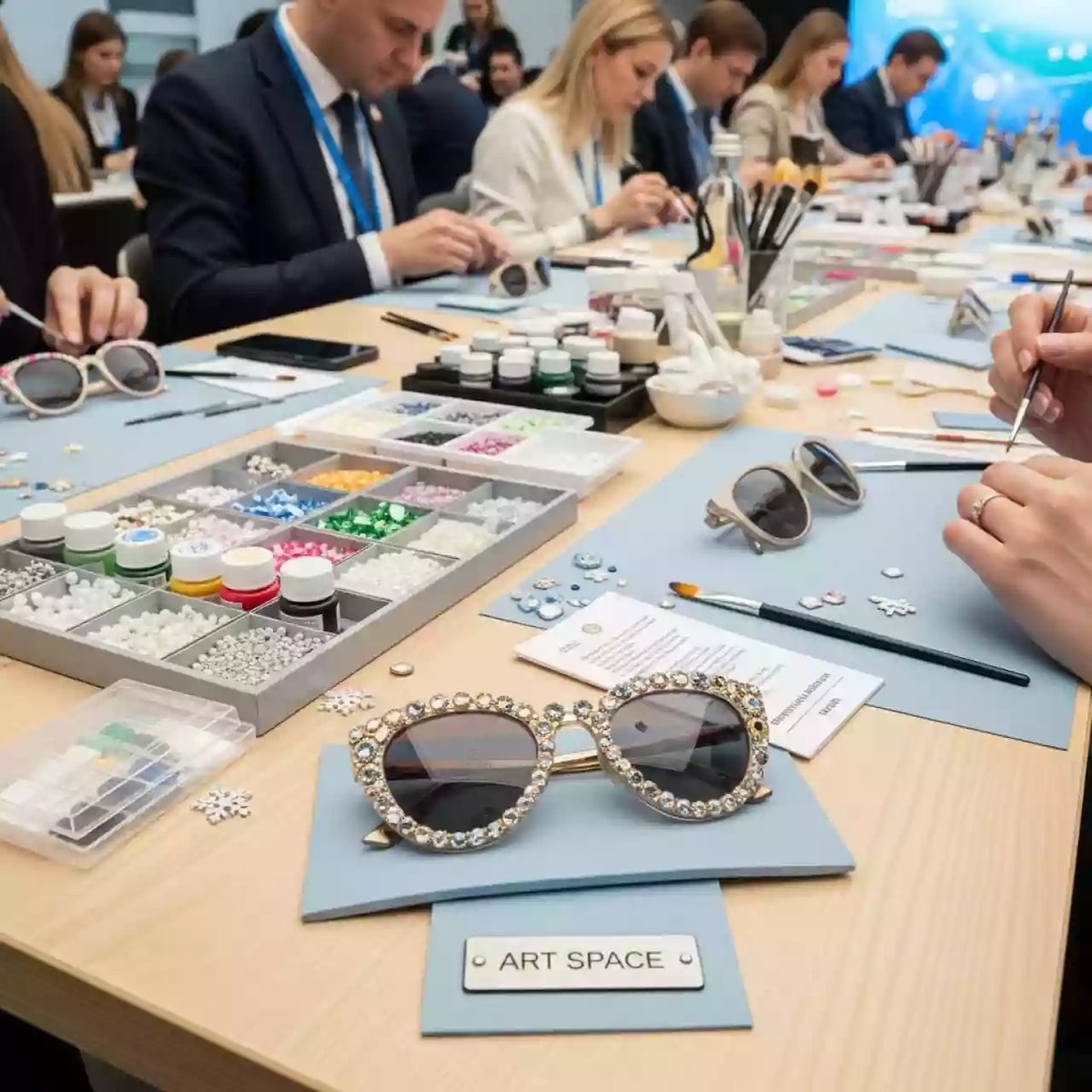 Аренда Мастер класс по декору солнцезащитных очков в Сириус Арене — ART SPACE
