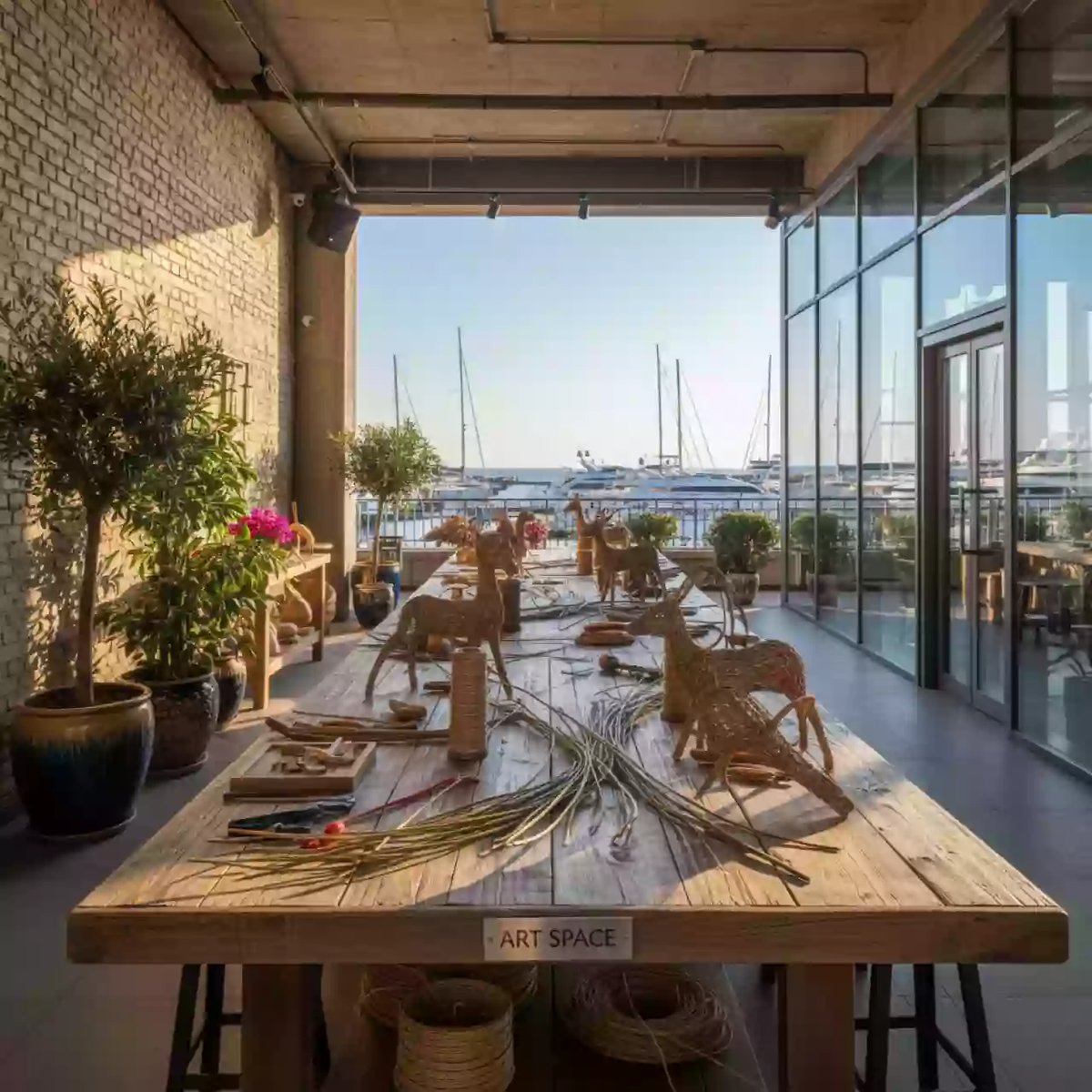 Аренда Мастер класс по плетеным фигуркам на территории Морпорта Сочи — ART SPACE