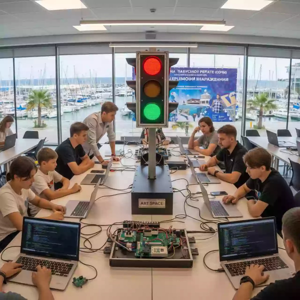 Аренда Мастер класс по программированию светофора Сочи — ART SPACE