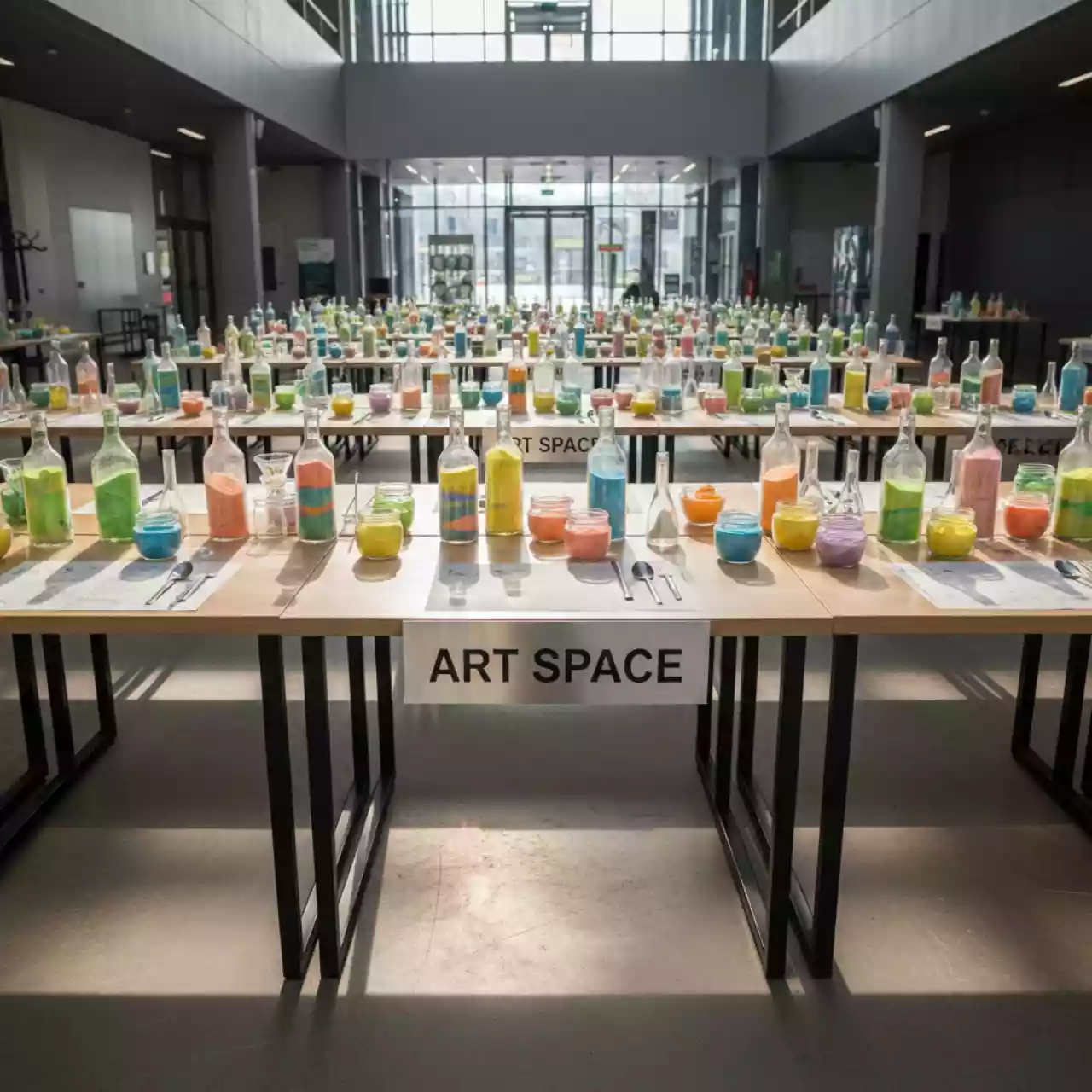 Аренда Мастер класс по рисованию песком в бутылках в Gamma Sirius — ART SPACE