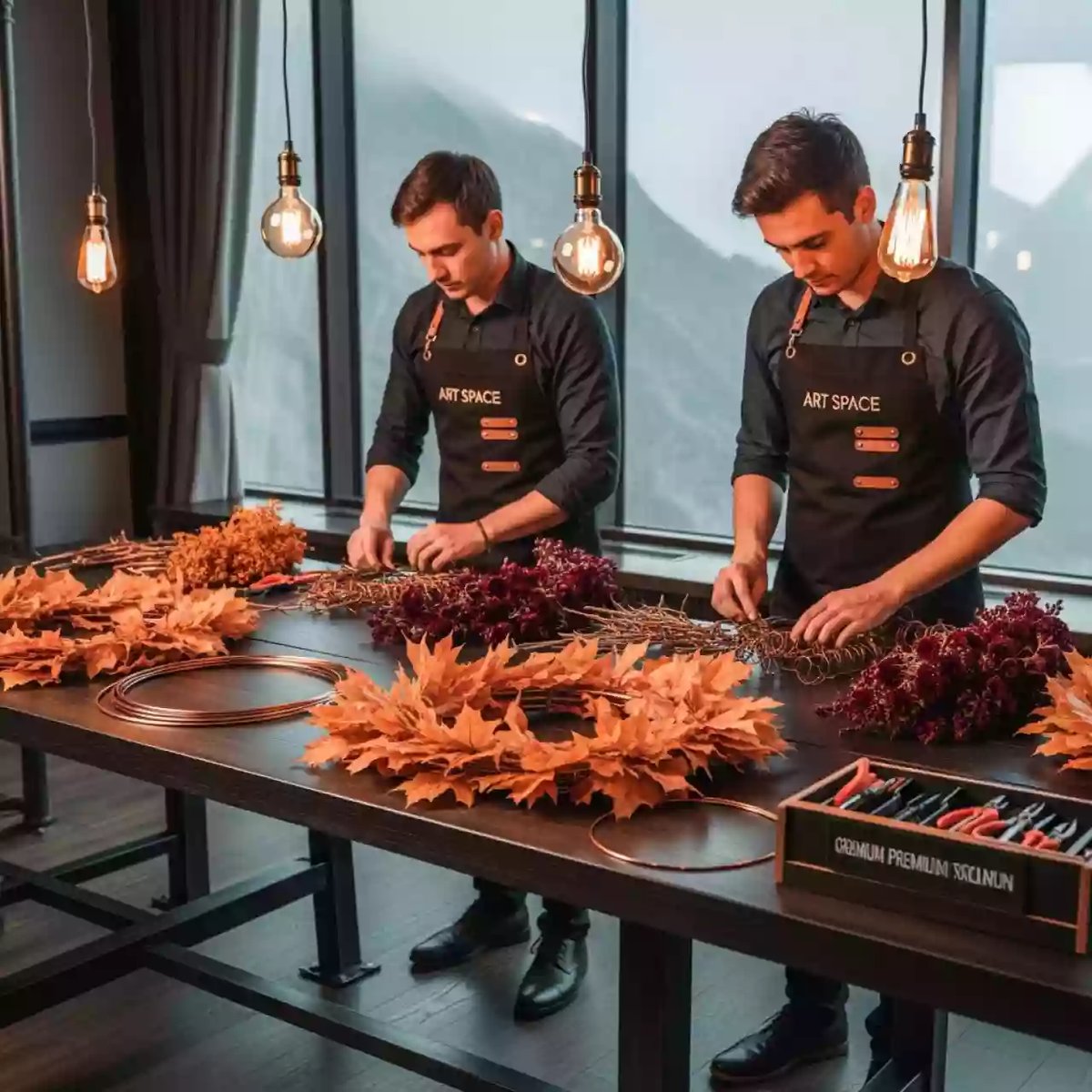 Аренда Мастер класс по созданию интерьерного венка в Гранд Отель Поляна — ART SPACE