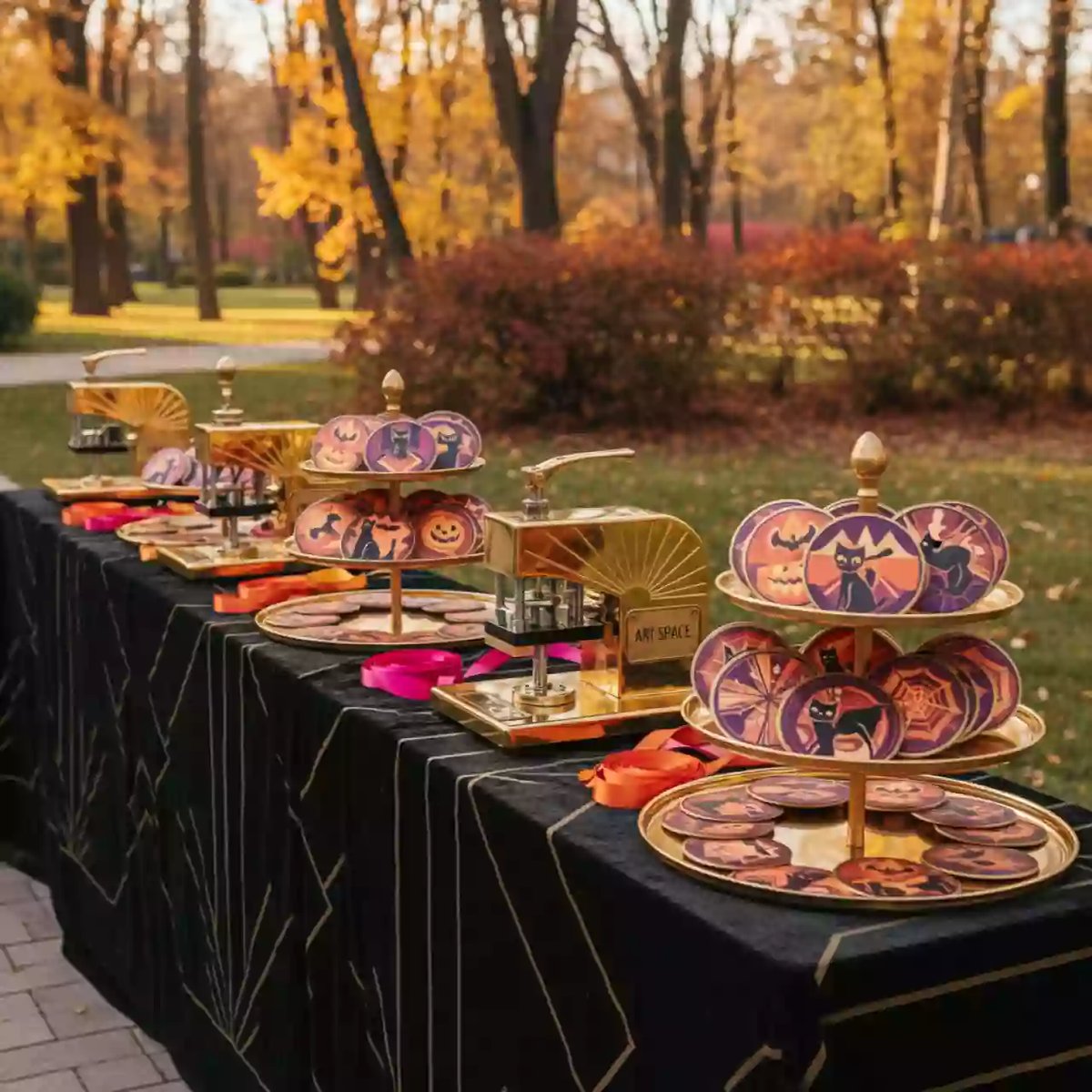 Аренда Мастер класс по созданию закатных значков на Хэллоуин в парке «Ривьера» — ART SPACE