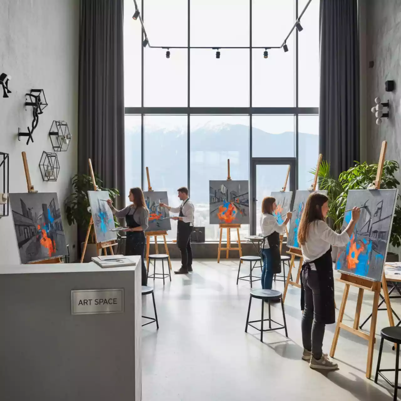 Аренда Мастер класс по живописи в Golden Tulip Rosa Khutor — ART SPACE