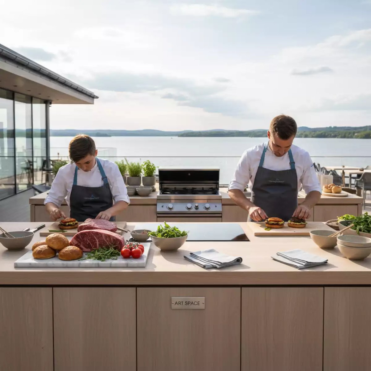 Аренда Мастер класс приготовление бургеров в ресторане «Voda» — ART SPACE