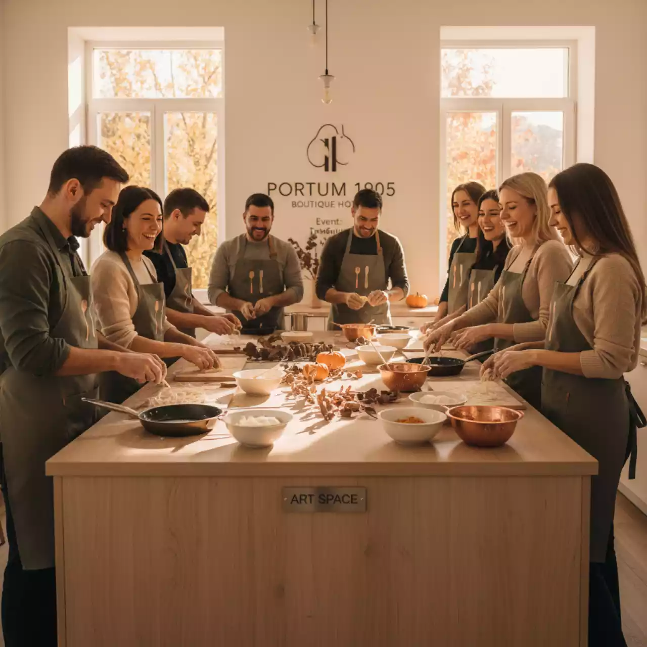 Аренда Мастер класс приготовление луковых колец в Boutique Hotel PORTUM 1905 — ART SPACE
