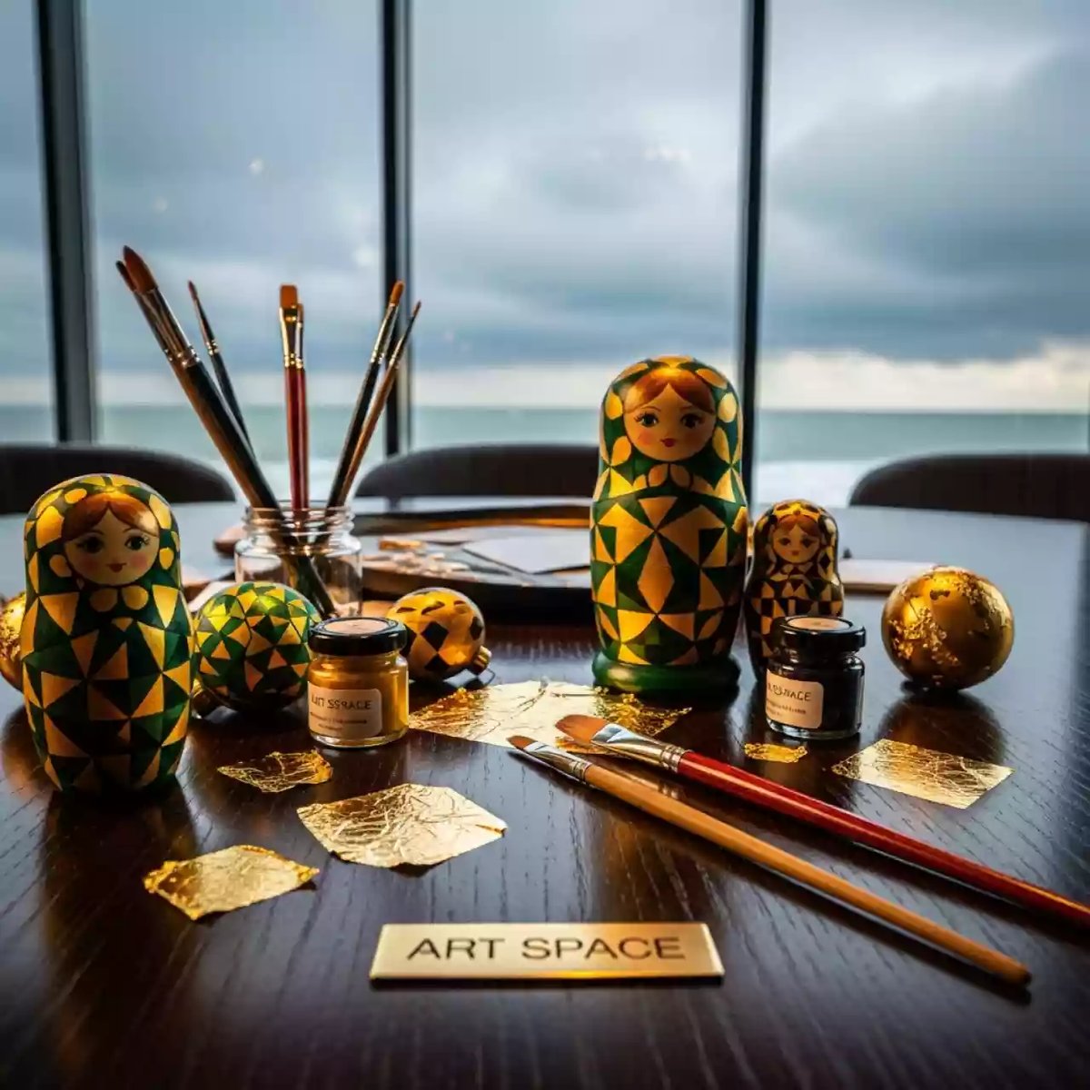 Аренда Мастер класс 'Расписные матрешки' на пляжных клубах Хосты — ART SPACE
