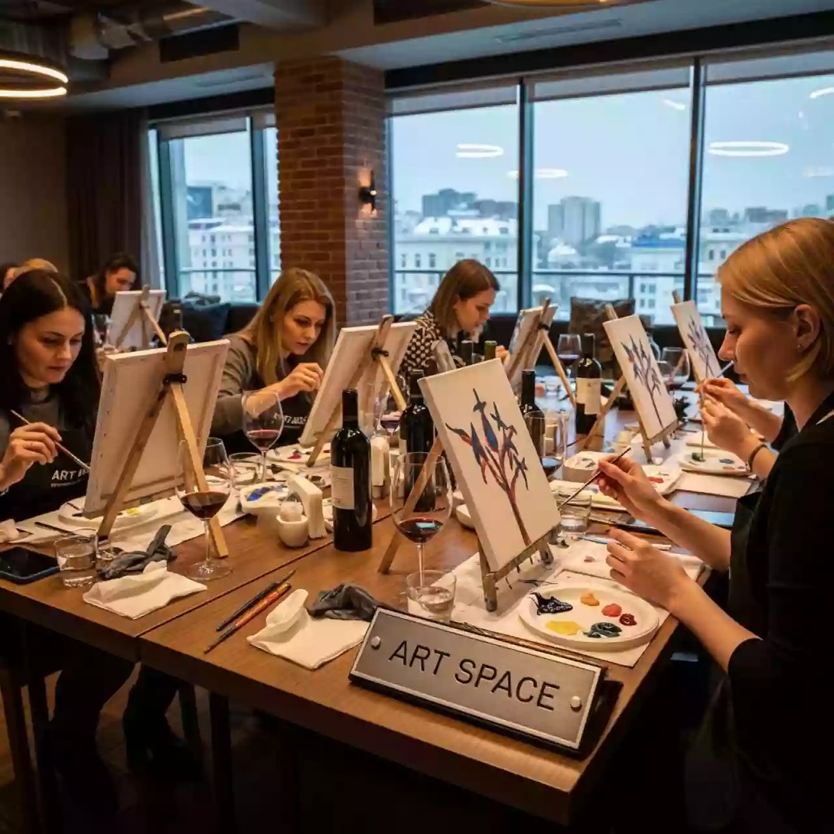 Аренда Мастер класс Рисование вином в Courtyard by Marriott Sochi — ART SPACE