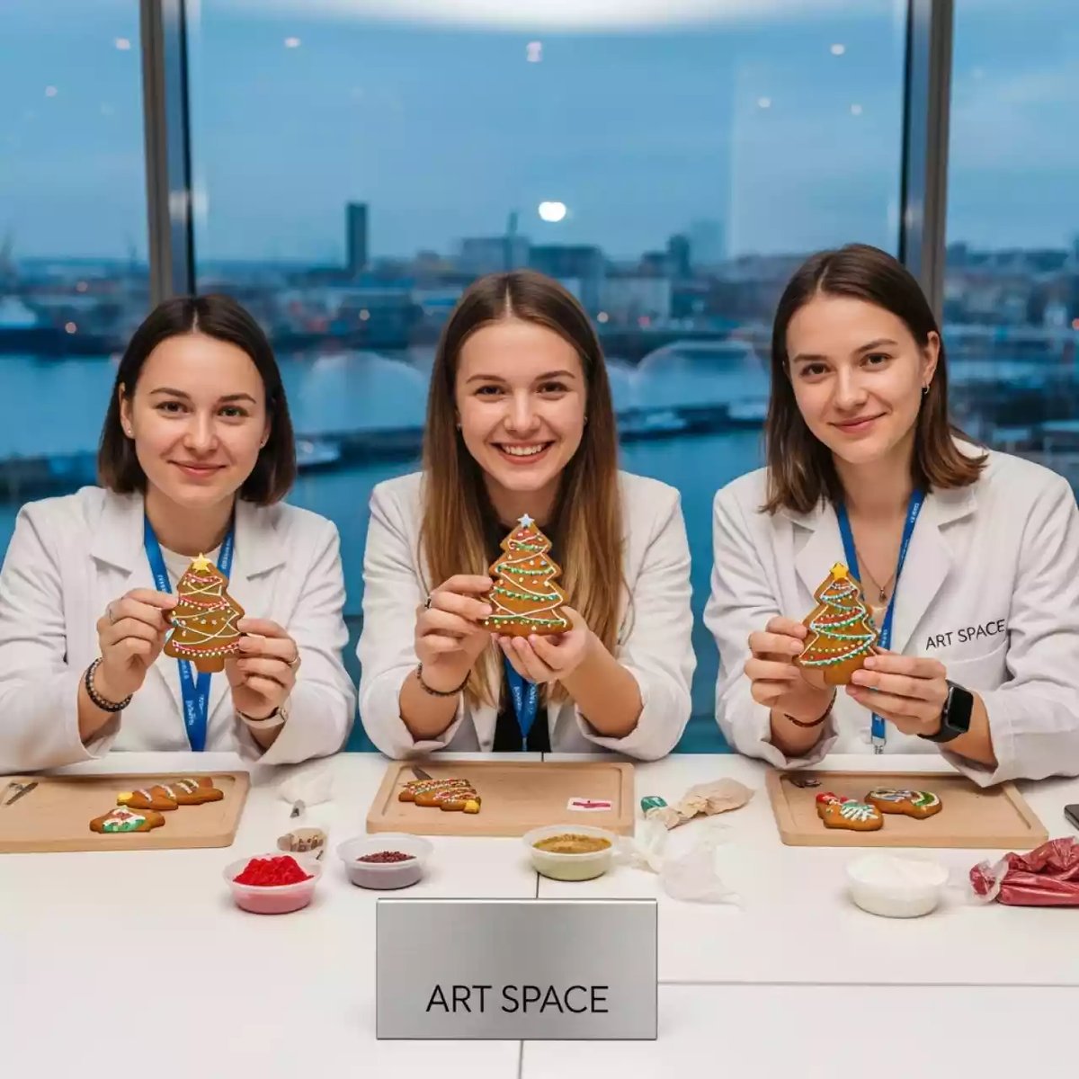 Аренда Мастер класс роспись пряников на елку на территории Морпорта Сочи — ART SPACE