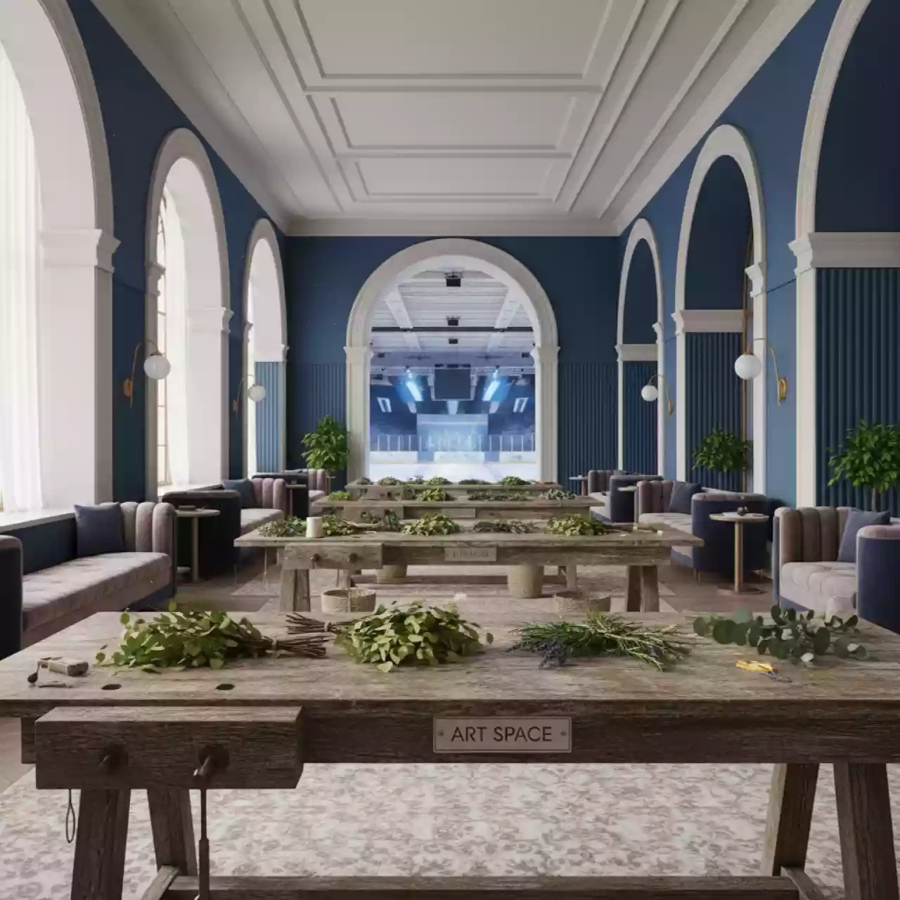 Аренда Мастер класс сборка банных веников в Ледовом дворце «Айсберг» — ART SPACE