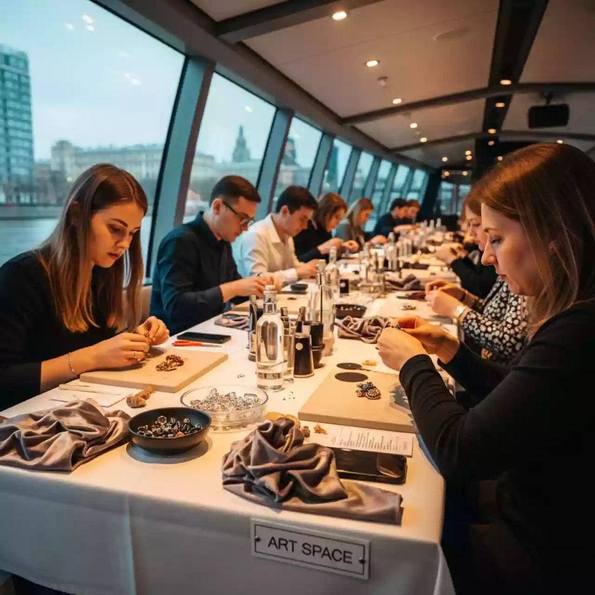 Аренда Мастер класс Создание брошей на теплоходе «Дагомыс» — ART SPACE