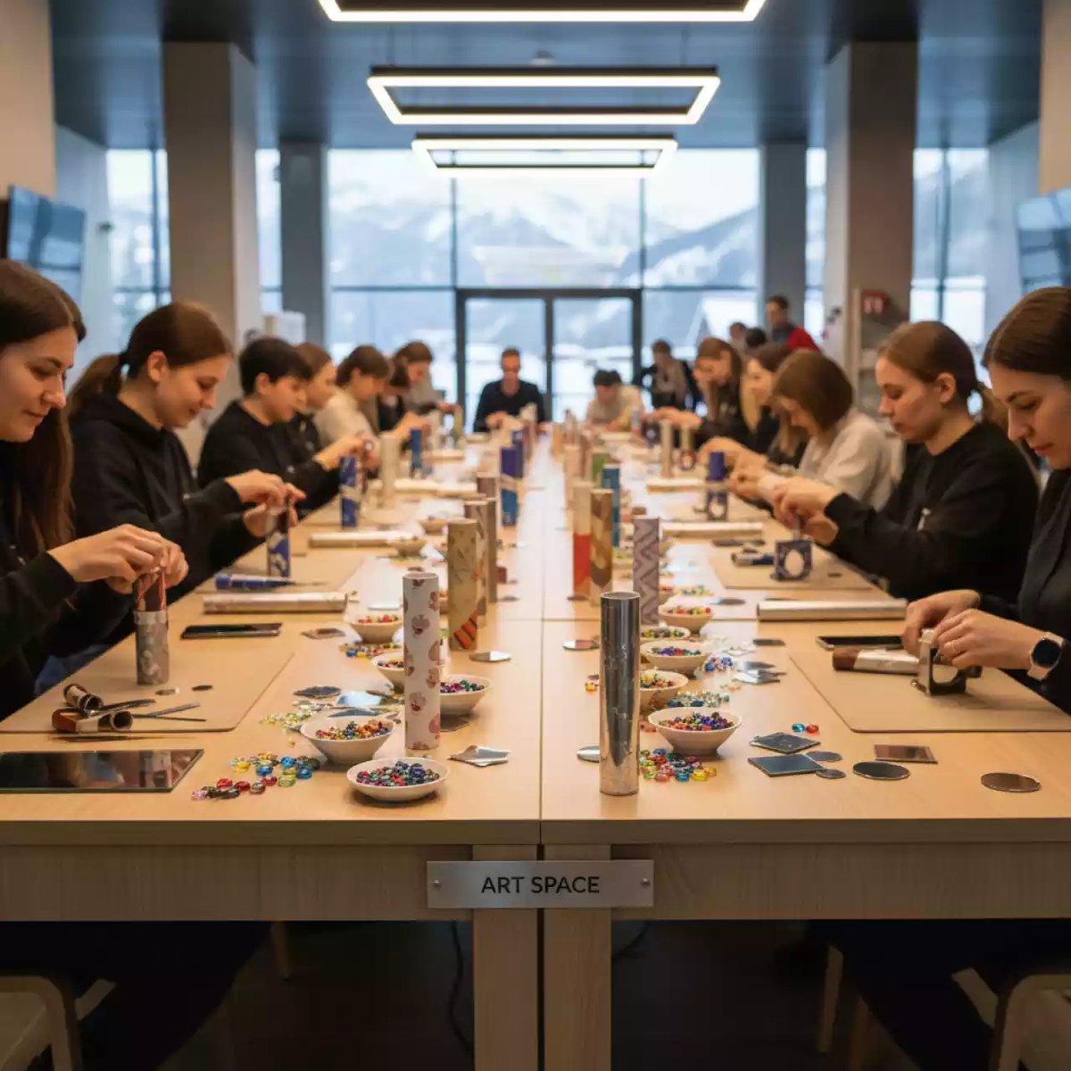 Аренда Мастер класс создание калейдоскопа в санатории «Заполярье» — ART SPACE