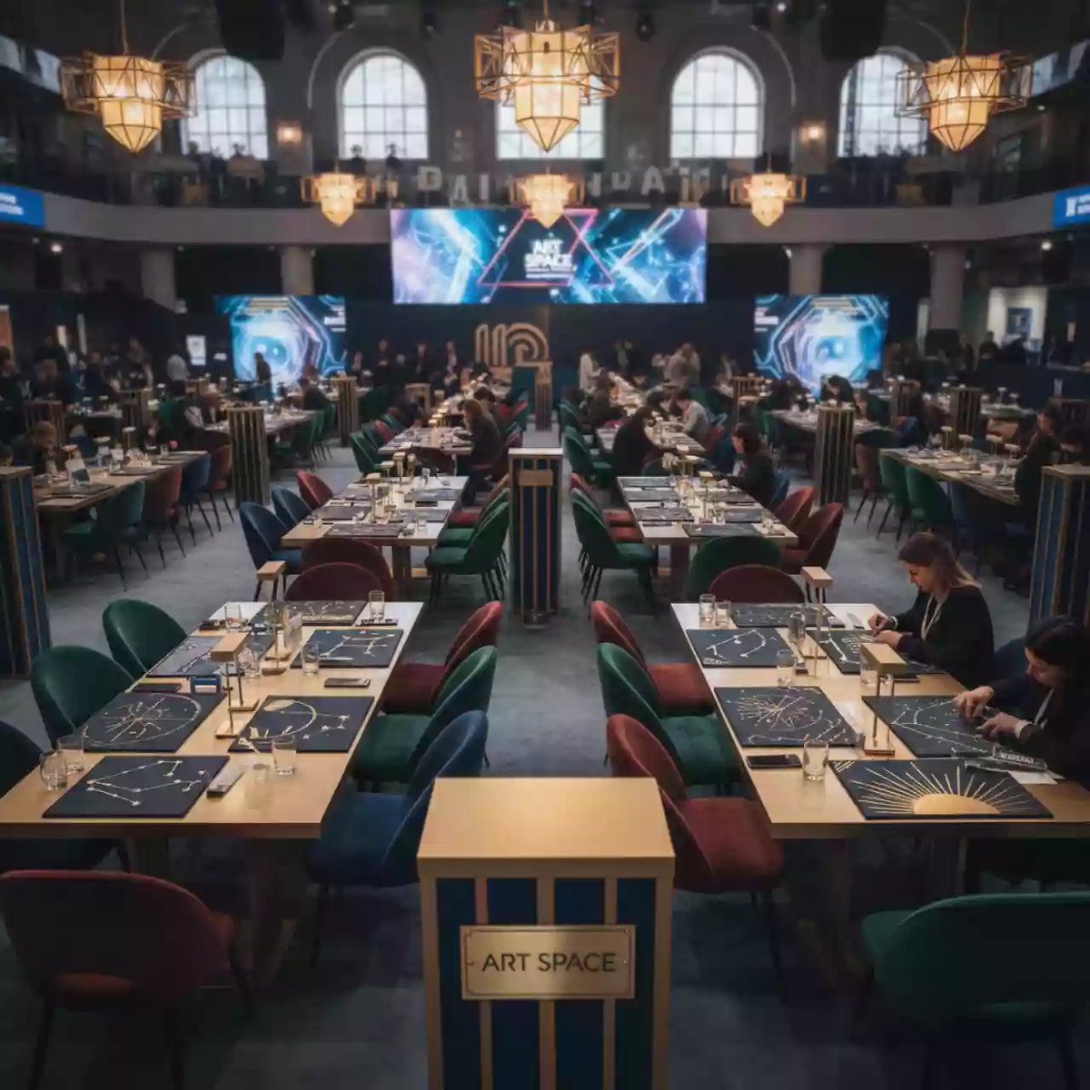 Аренда Мастер класс создание новогоднего панно в VK Stadium Sirius — ART SPACE