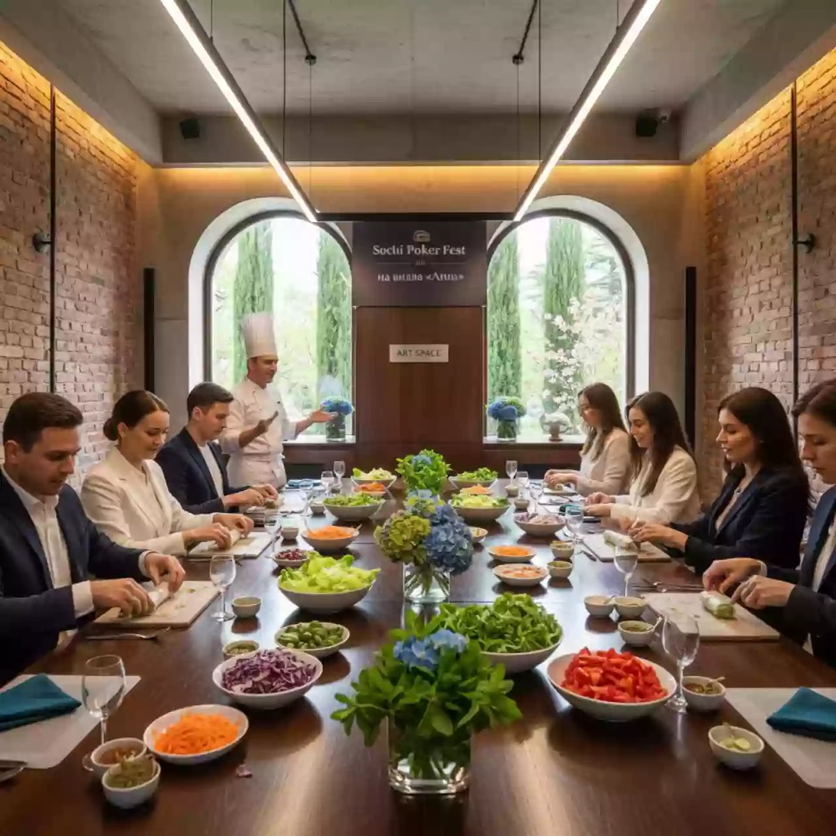 Аренда Мастер класс спринг роллы на вилле «Анна» — ART SPACE