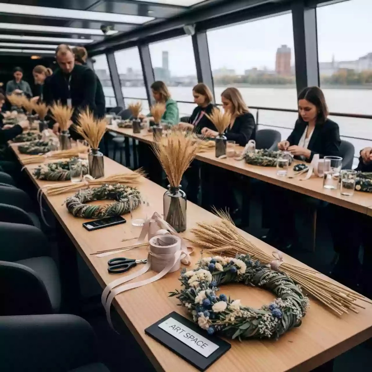 Аренда Мастер класс старорусские венки на теплоходе «Дагомыс» — ART SPACE