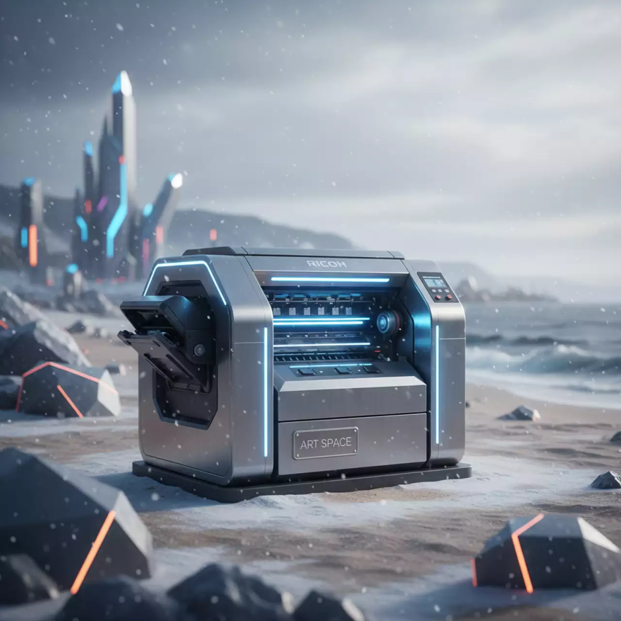 Аренда Мастер пленка A4 Ricoh JP 12S CPMT 16 на пляже «Мандарин» — ART SPACE