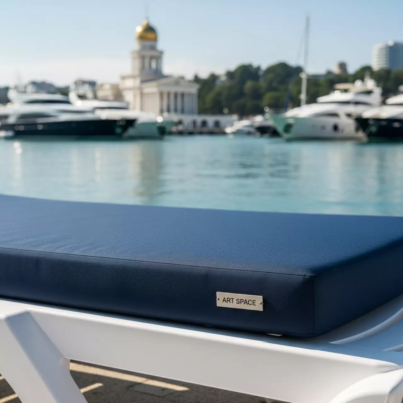 Аренда Матрас на пластиковый шезлонг Royal Family MARK 20 21 18 740 на территории Морпорта Сочи — ART SPACE