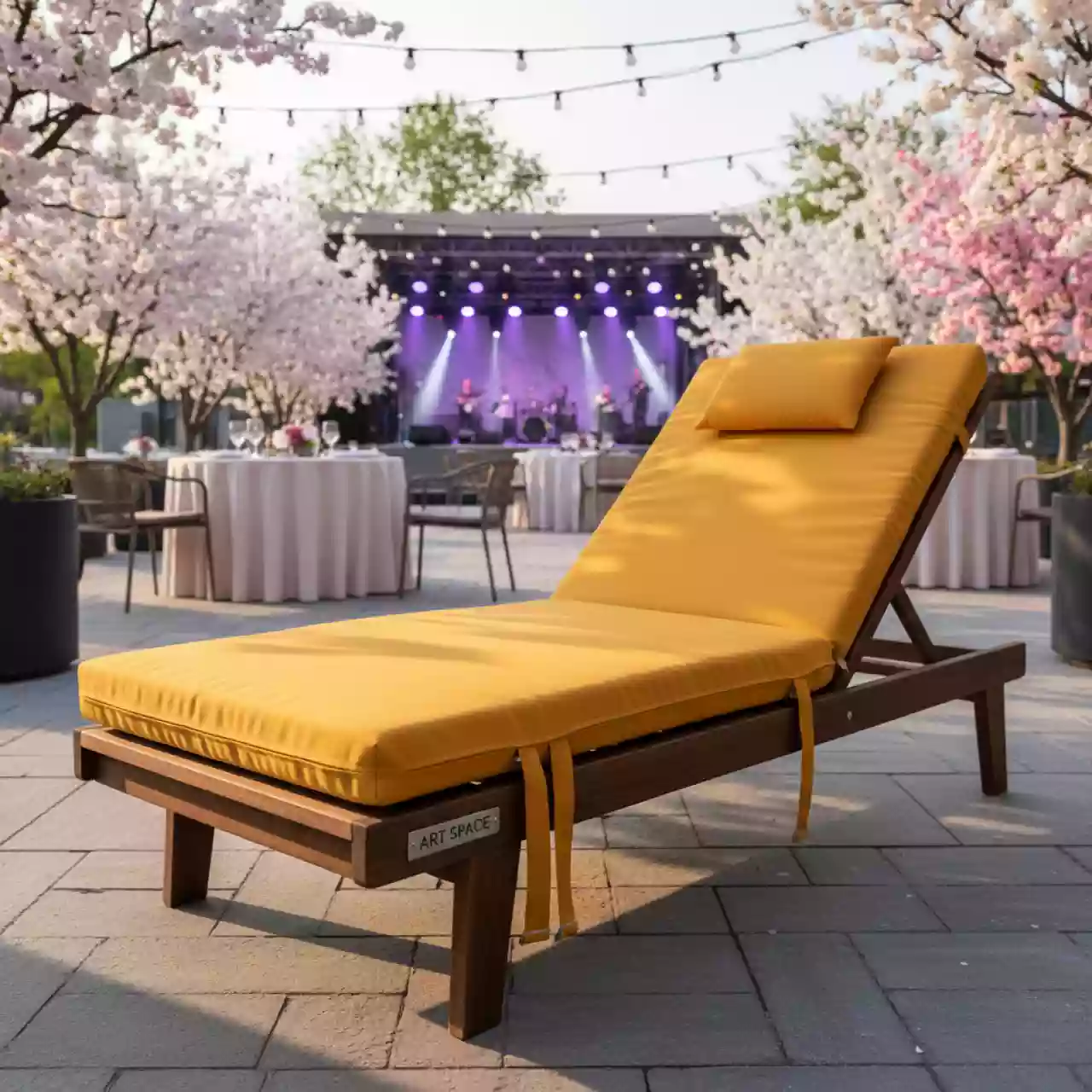 Аренда Матраса для шезлонга с креплением в ресторане «Сыроварня» — ART SPACE