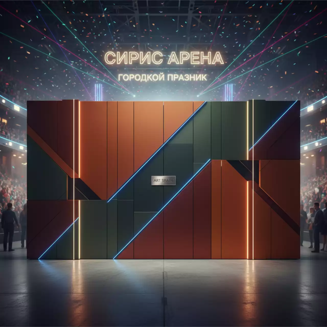 Аренда Матрицы бесшовных стен обновленные в Сириус Арене — ART SPACE