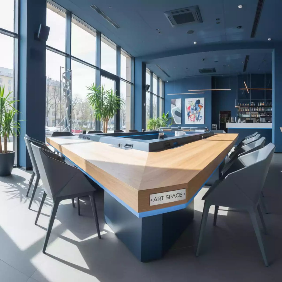 Аренда Мебель деревянная в ресторане «Баран-Рапан» — ART SPACE