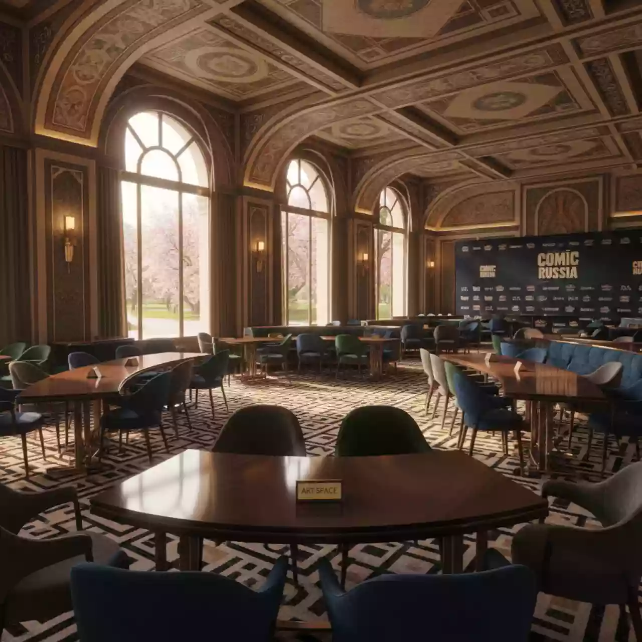 Аренда Мебель для конференции в ресторане «Sanremo» — ART SPACE